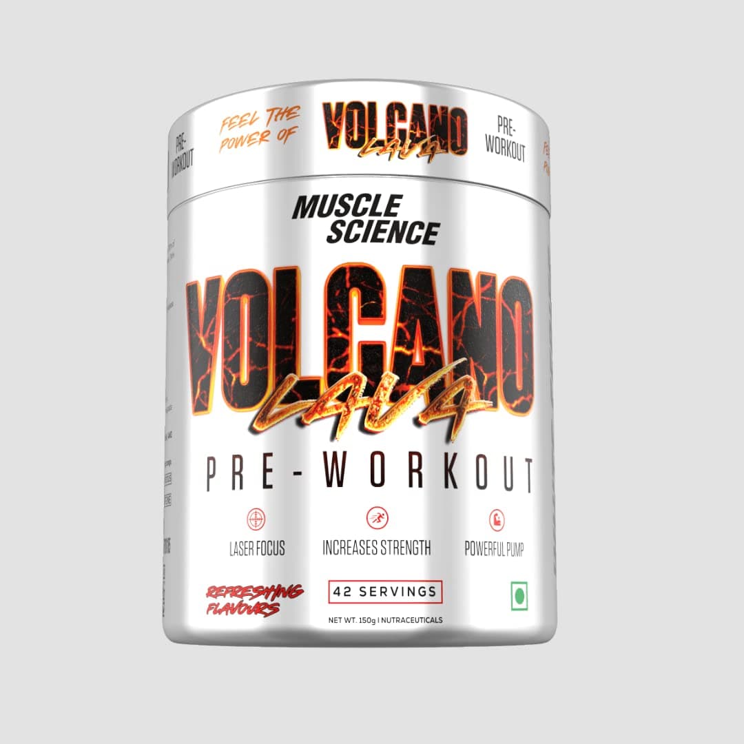 Volcano 42 Serv. Pre Workout, 1900 mg Beta Alanine for Endurance, 850mg Pump Matrix, 100mg Caffeine and 70 mg L- Tyrosine for Energy & Focus. (Mango)