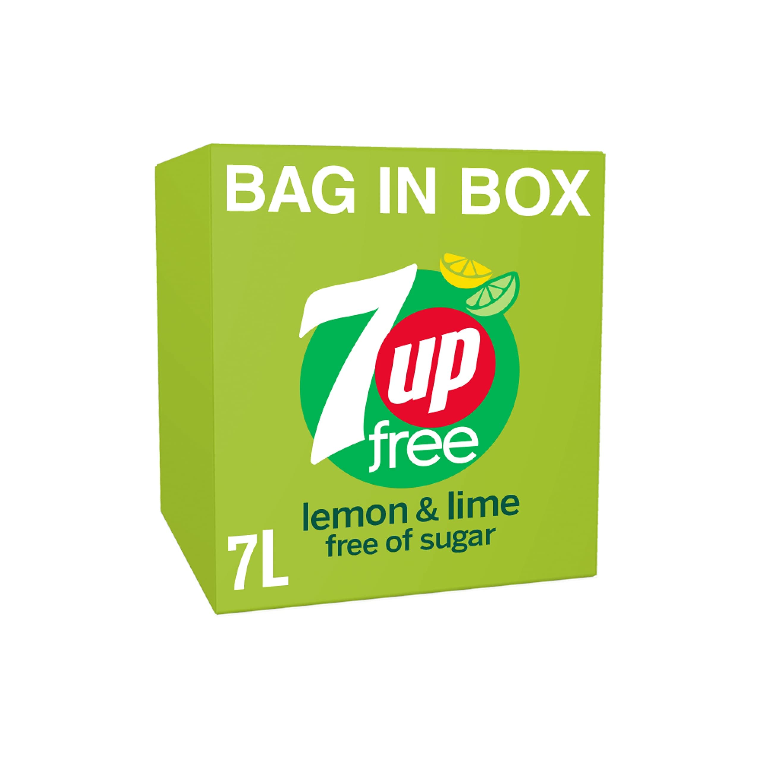 7UP Free Post Mix BIB Soft Drink, 7 Litres