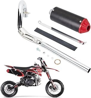 28mm High Performance Exhaust Muffler Silencer Pipe Assembly kit Dirt Bike Motocross