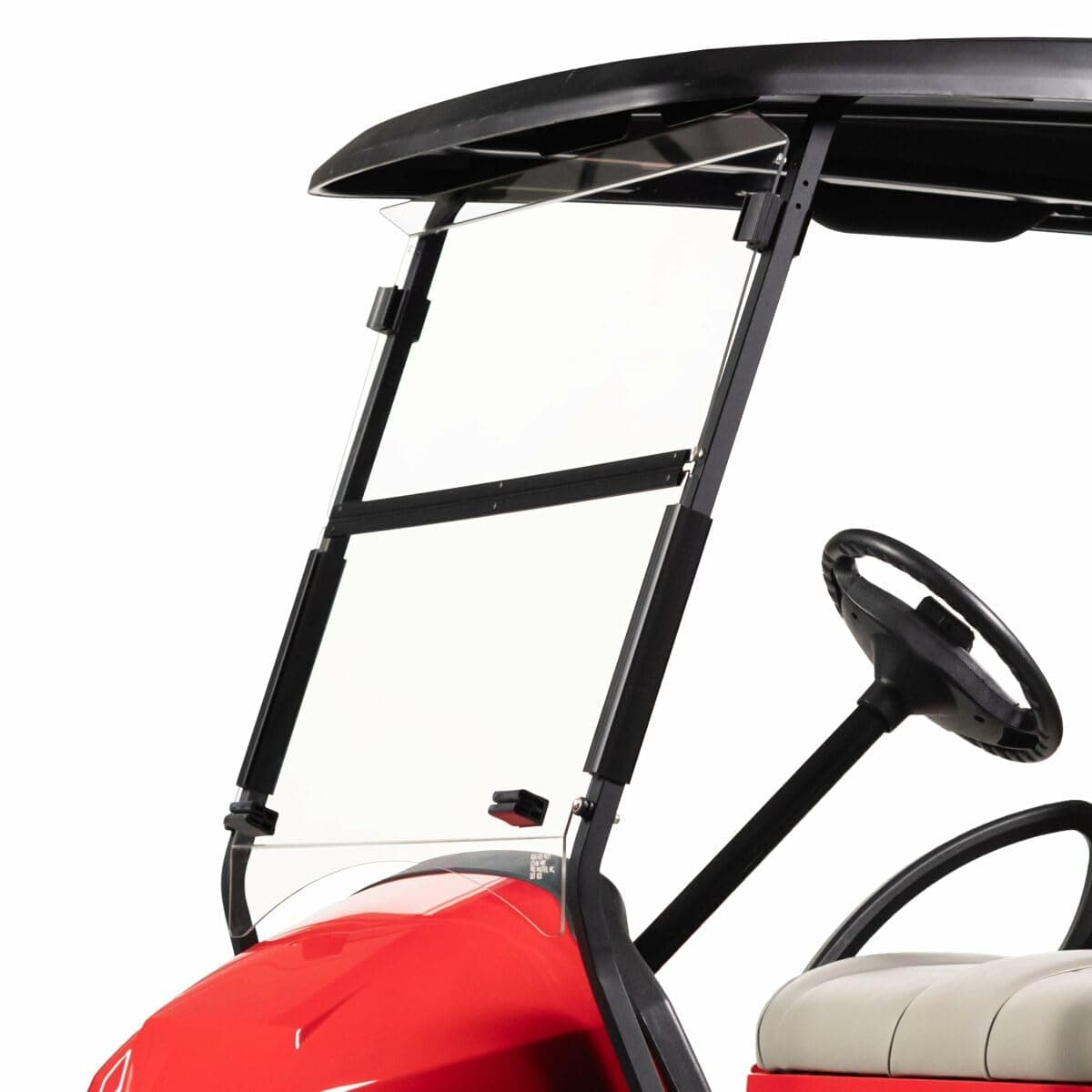 RedDot DOT Approved AS4 AS5 Clear Folding Golf Cart Windshield for Club Car Precedent 2004-Up Models