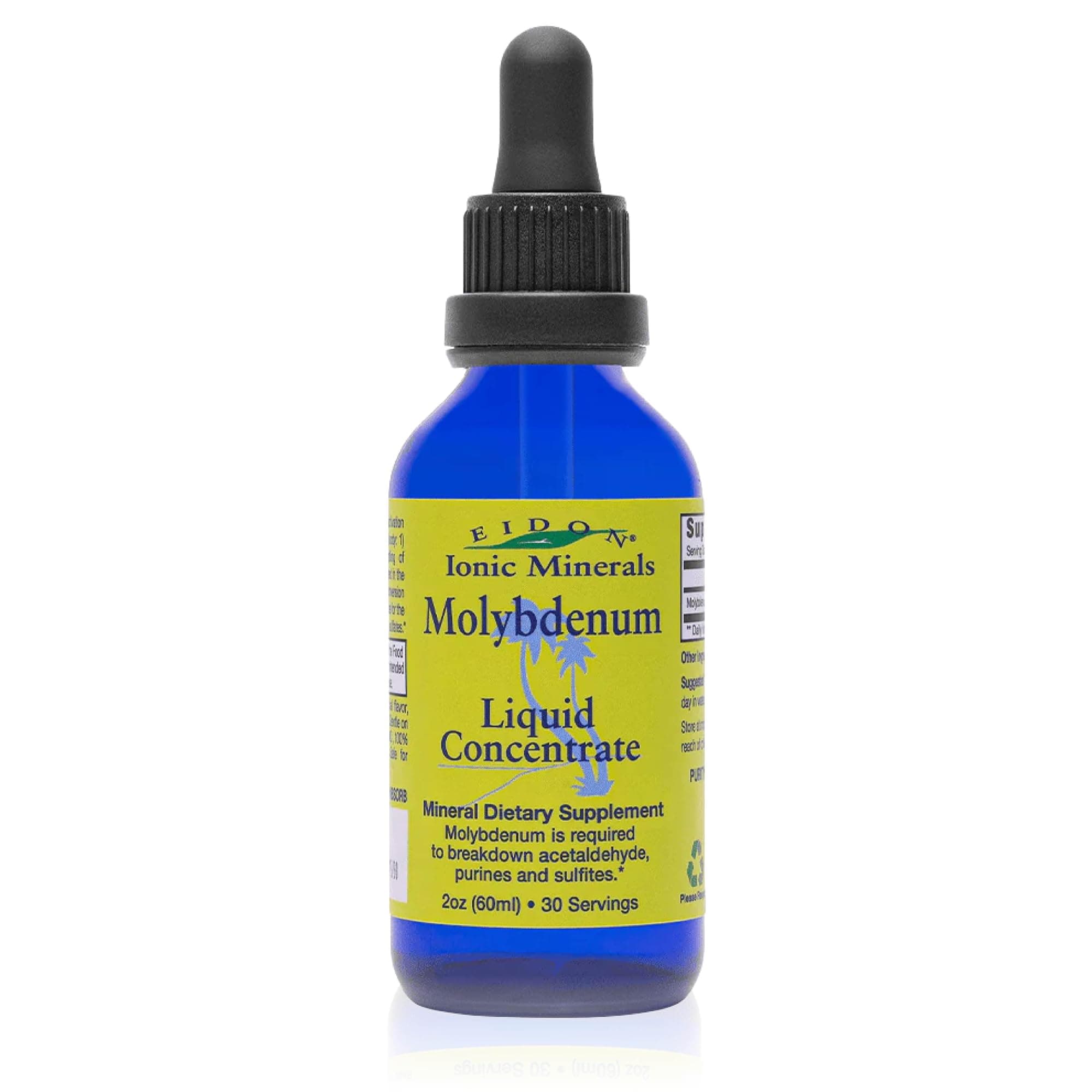 Liquid Molybdenum Supplement - Liquid Ionic Minerals, Molybdenum Concentrate Drops for Women & Men, No Added Sugars, Supports Biological Processes, Mineral Supplements - 2 oz