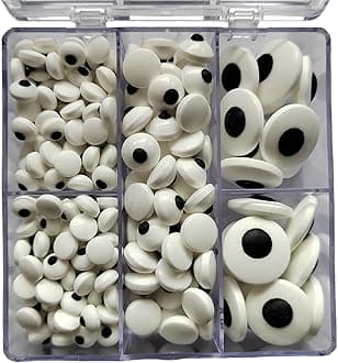 Eastron Candy Eyes, Candy Eyeballs, Edible Eyes for Decorating, Assorted Variety, Perfect for Cake Decorations, Baking, Cookies, Ice Cream, Cupcake Toppers, Halloween Christmas Birthday Party Supplies