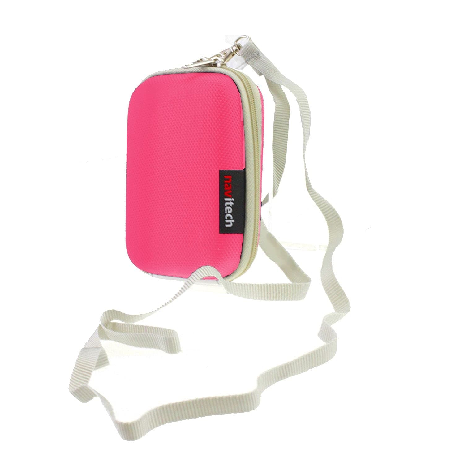 Navitech Pink Hard Carry Case Compatible with The AlcoDigital Platinum Breathalyzer