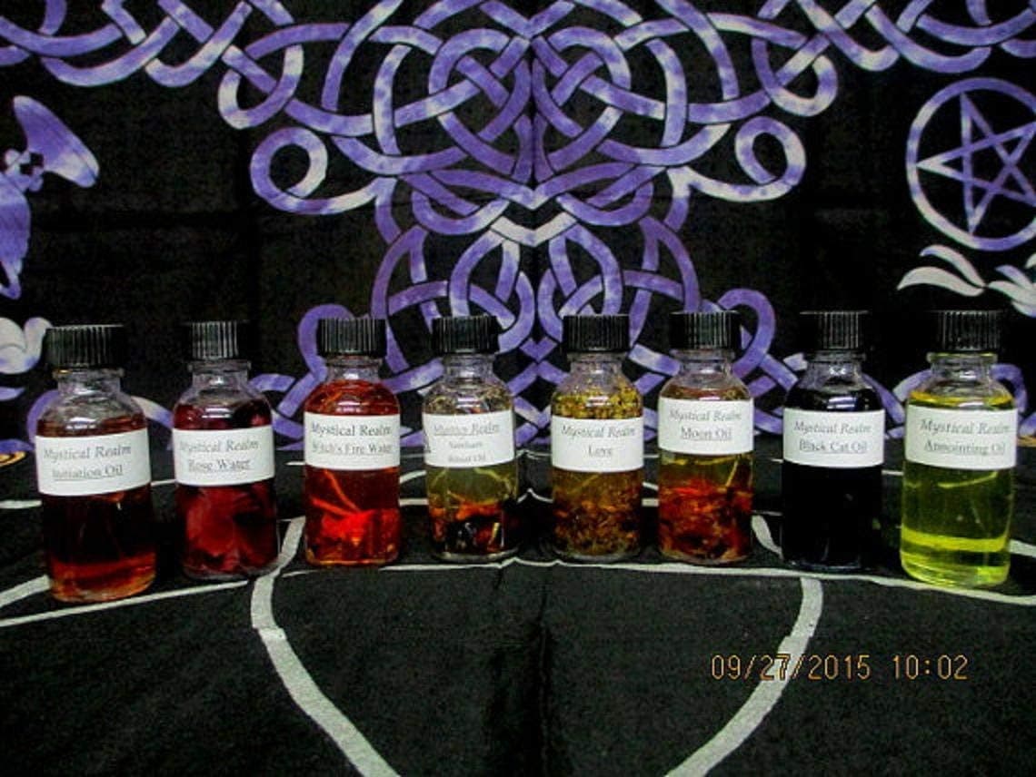 Witch's Potion Set ~ 8 pc. Potion Set ~ Witchcraft Potion Set ~ Basic Witch's Potions ~ Potion Starter Kit ~ Witchcraft Supply ~ Witchcraft