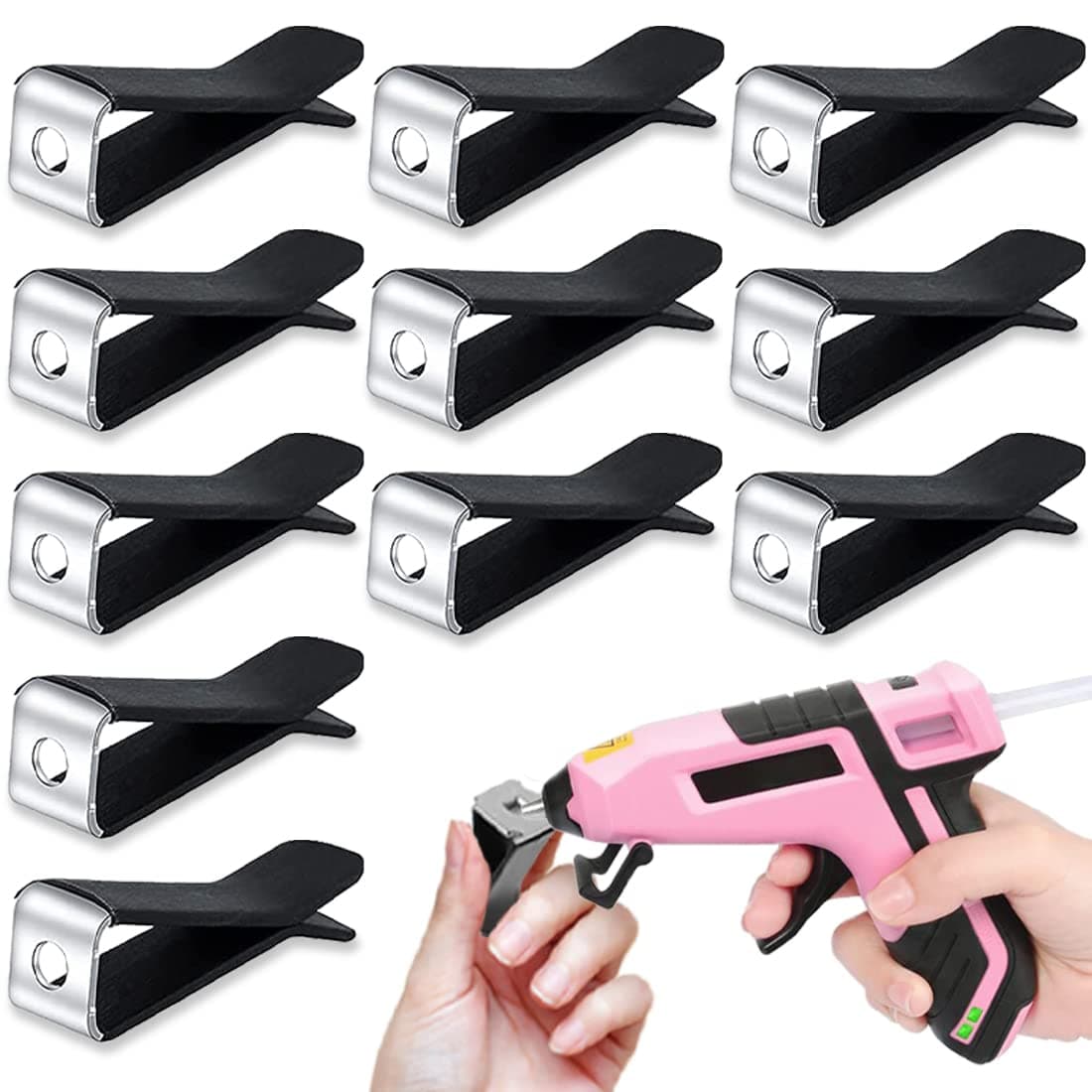 80 Pcs Square Head Air Vent Clips Auto Air Conditioner Outlet , Freshie Molds Freshener Vent Clips for Car Freshies Supplies Kit Automotive Car Air Clip Black