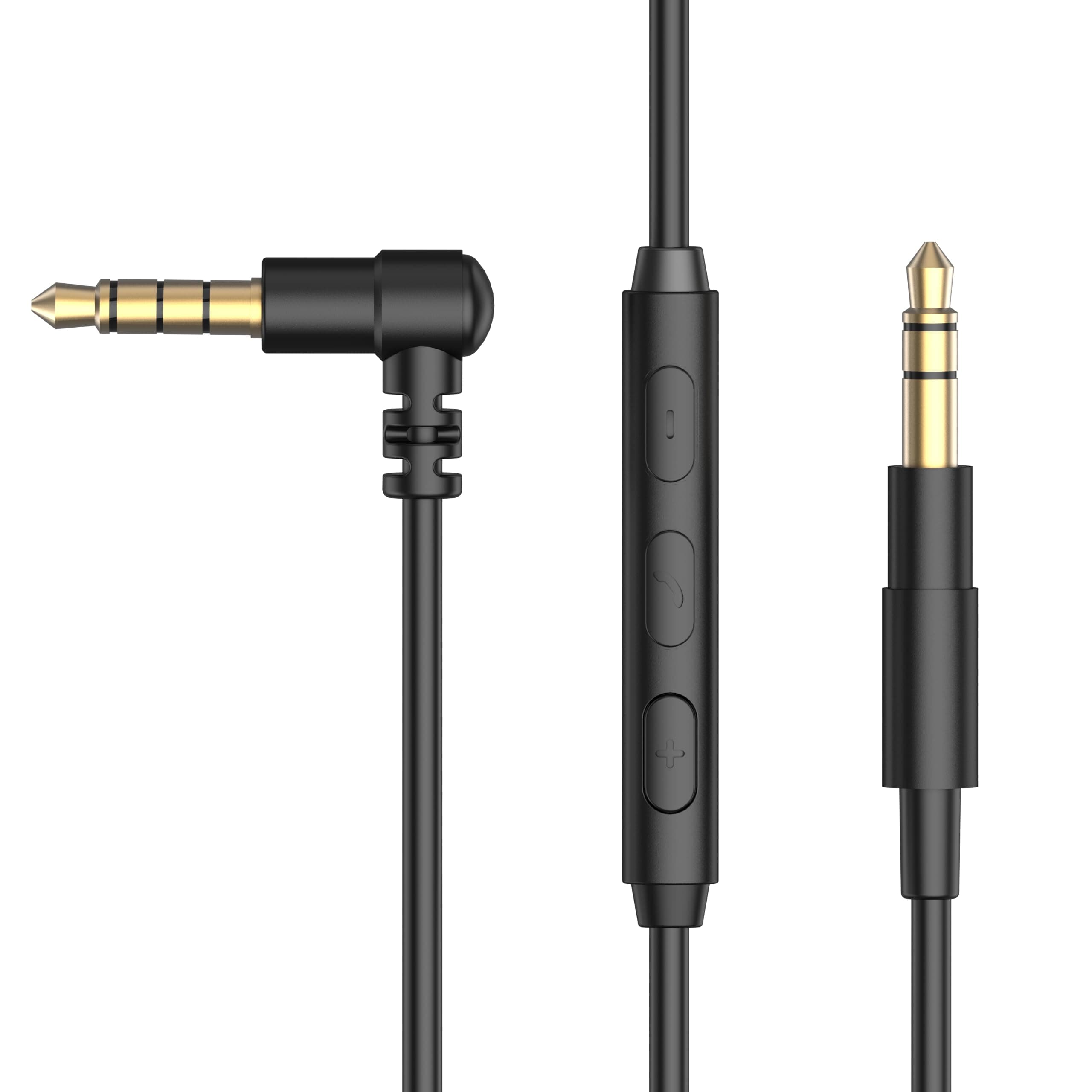 Cubilux Headphone Cable with Microphone for Sony WH-1000XM5/XM4/XM3/XM2, WH-XB910N, WH-CH720N/CH720N/CH710N, WH-H910N/900N, MDR-XB950B1/XB950N1 More, 3.5mm to 3.5mm Replacement Aux Cord, 4 Feet