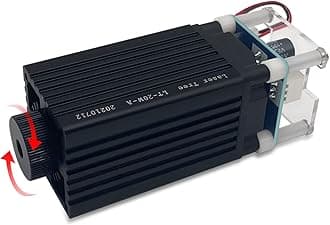 LASER TREE Laser Engraver Module, 4000mW Optical Power, Laser Engraving Cutting Module, Adjustable Focal, 450nm Laser Head for Laser Engraver Cutter Machine DIY Wood Paper Leather, Class 4