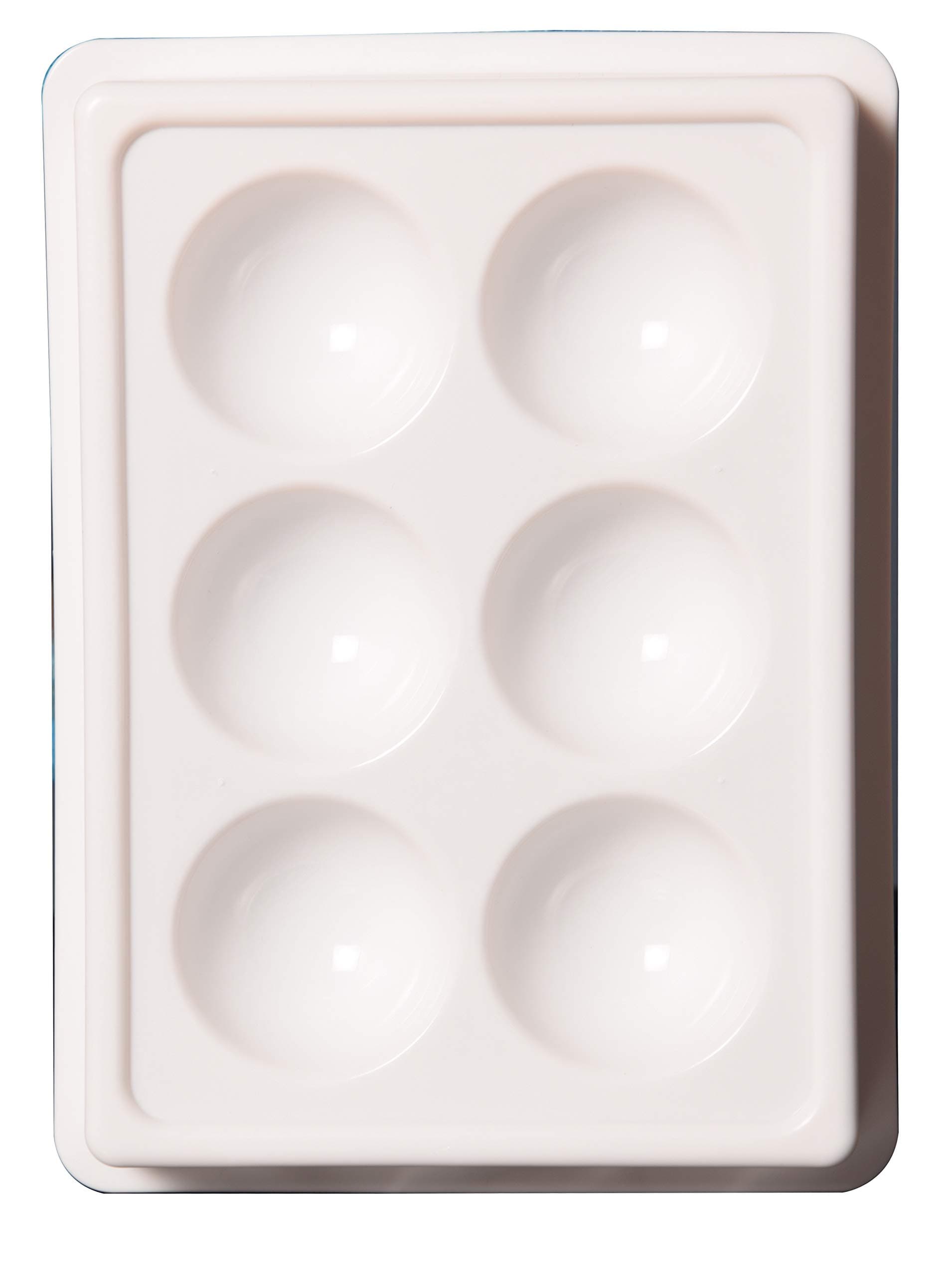 ESTAVITO Adorn 6 Cup Facial Cosmetic Tool Rectangular Shape Tray Plastic Washable And Stain Proof