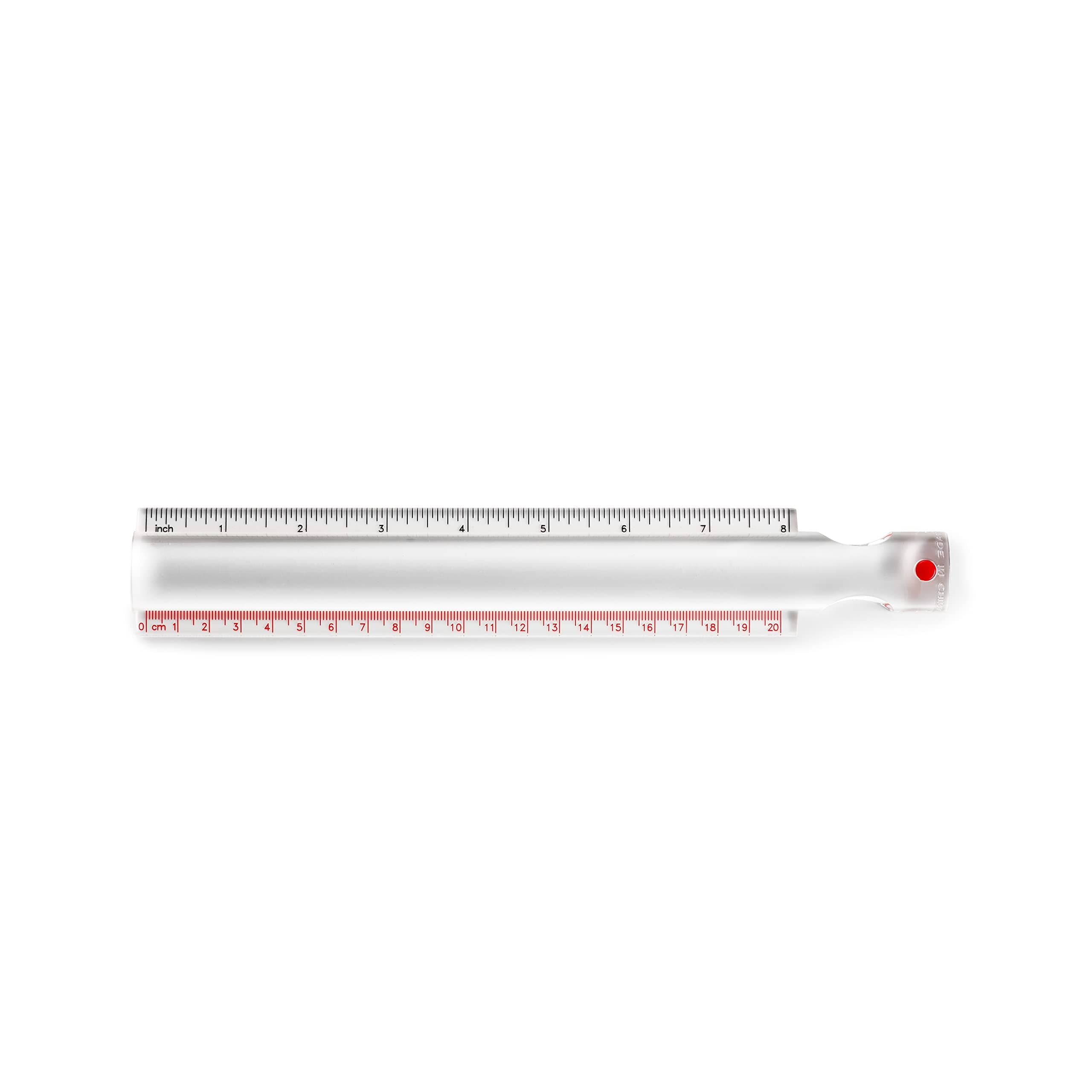 Vitility 9210051 20 cm Magnifying Ruler, Transparent