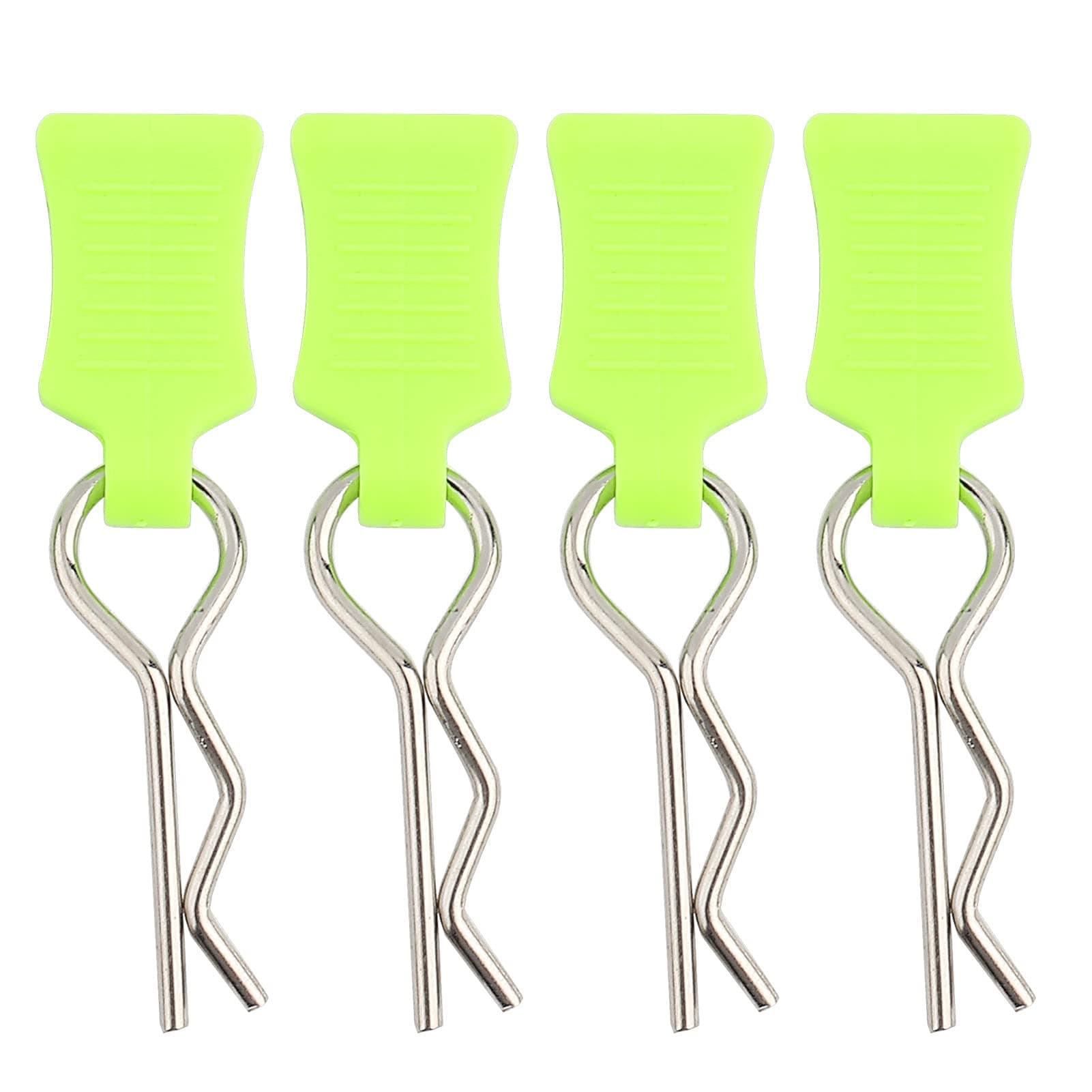 Dilwe Body Shell Clip Pin, RC Accessories With Fixing Bracket Suitable for 1/8, 1/10, 1/12 RC Car (Yellow Green)