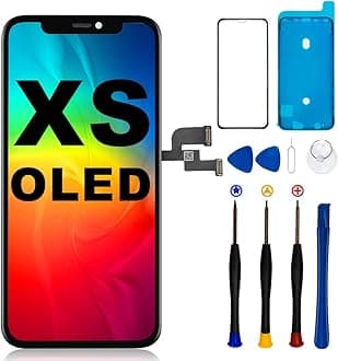 for iPhone Xs OLED Screen Replacement Kit [ NOT LCD ] 5.8“ Full HD Display (A1920/A2097/A2098/A2099/A2100) 3D Touch Display Digitizer Frame with Repair Tool
