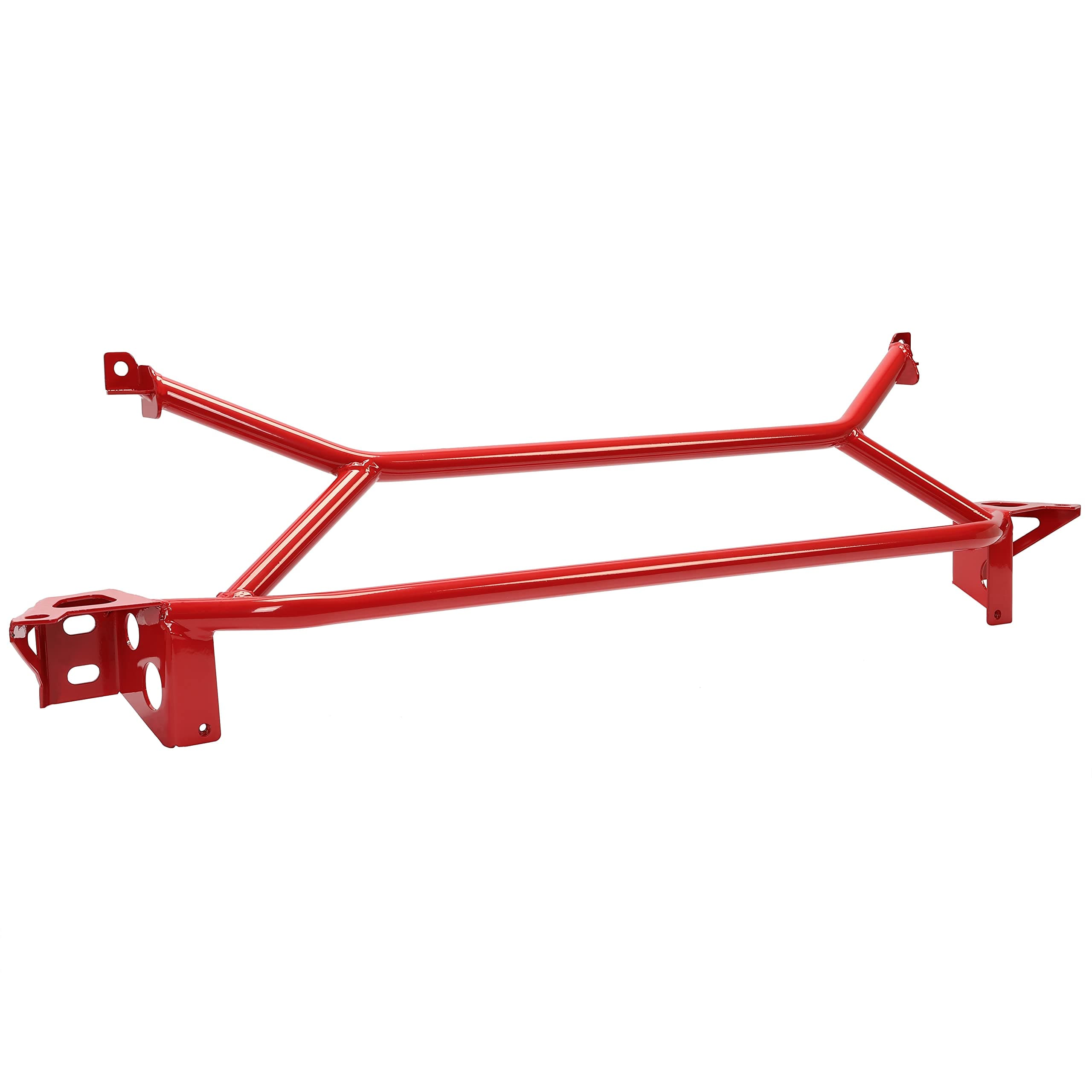 Front Power Brace Front Radiator Support Brace Compatible with 2003-2006 Mitsubishi Evo 7 8 9 Red