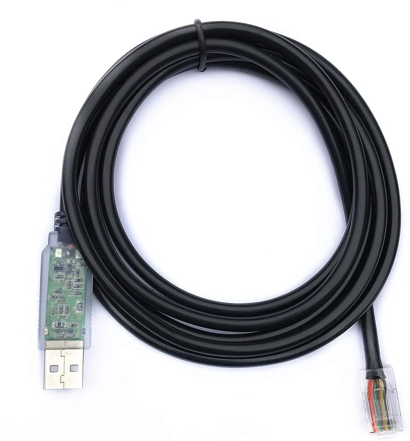 EZSync USB FTDI KPG-46 Cable for Kenwood TM and TK Radios, LED Data Indicator Lights, RJ45 Connector, EZSync721