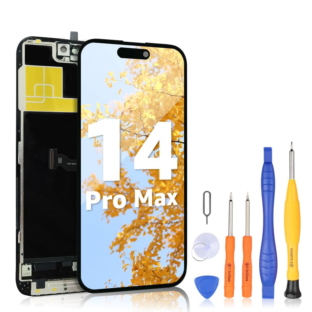 For iPhone 14 Pro Max Black LCD Screen Replacement Parts Display Assembly Front Panel