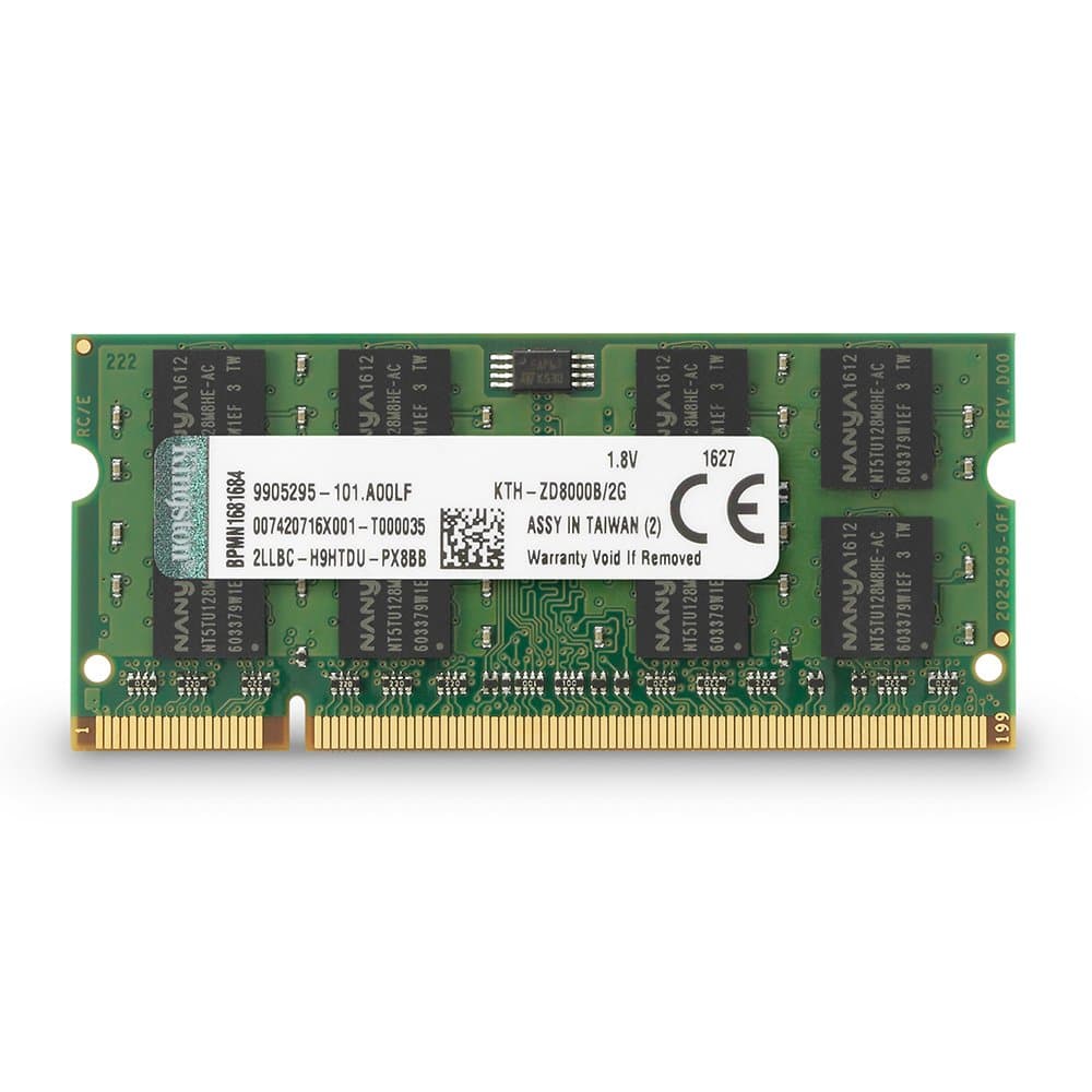 Technology 2 GB Unbuffered System Specific Memory Model 2 Not a kit (Single) DDR2 667 (PC2 5300) 200-Pin SO-DIMM KTH-ZD8000B/2G