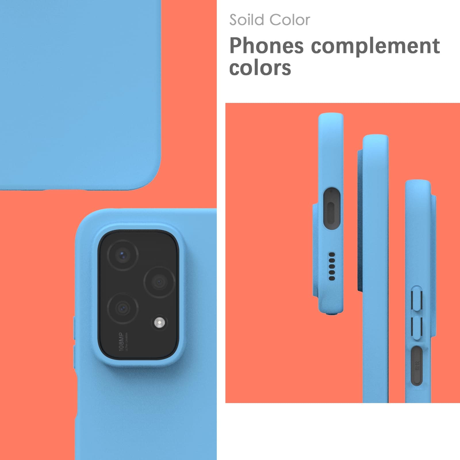 YATWIN Silicone Case for Honor X6b, Soft-Touch, Shockproof, DustProof, Antiskid Phone Cover for Honor X6b - Sky Blue