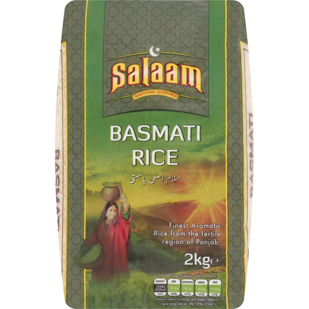 Basmati Rice (Brick Pack) 2KG, Aromatic, Long Grain, Aged, Non-Sticky, Ideal for Biryani, Pilaf, and Everyday Meals