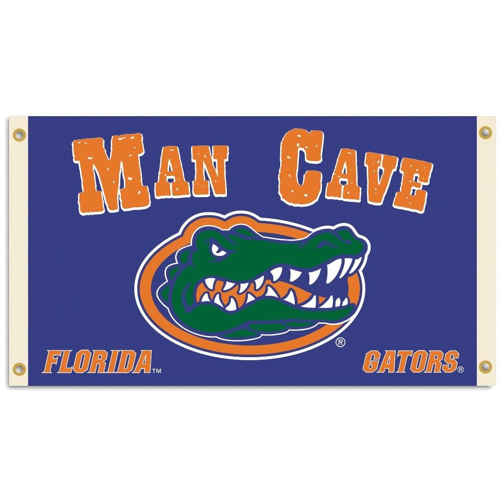 NCAA Florida Gators Man Cave Flag with 4 Grommets, 3 x 5-Feet