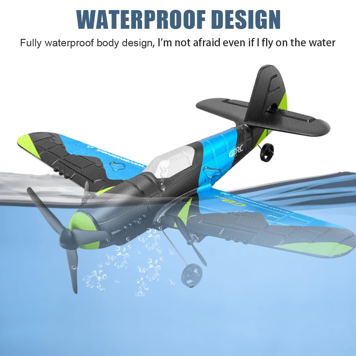 2CH RC Airplane, RC Plane P51D Mustang Glider, Remote Control Airplane w/Xpilot Stabilization System Easy to Fly for Beginners, Remote Control Plane Toy