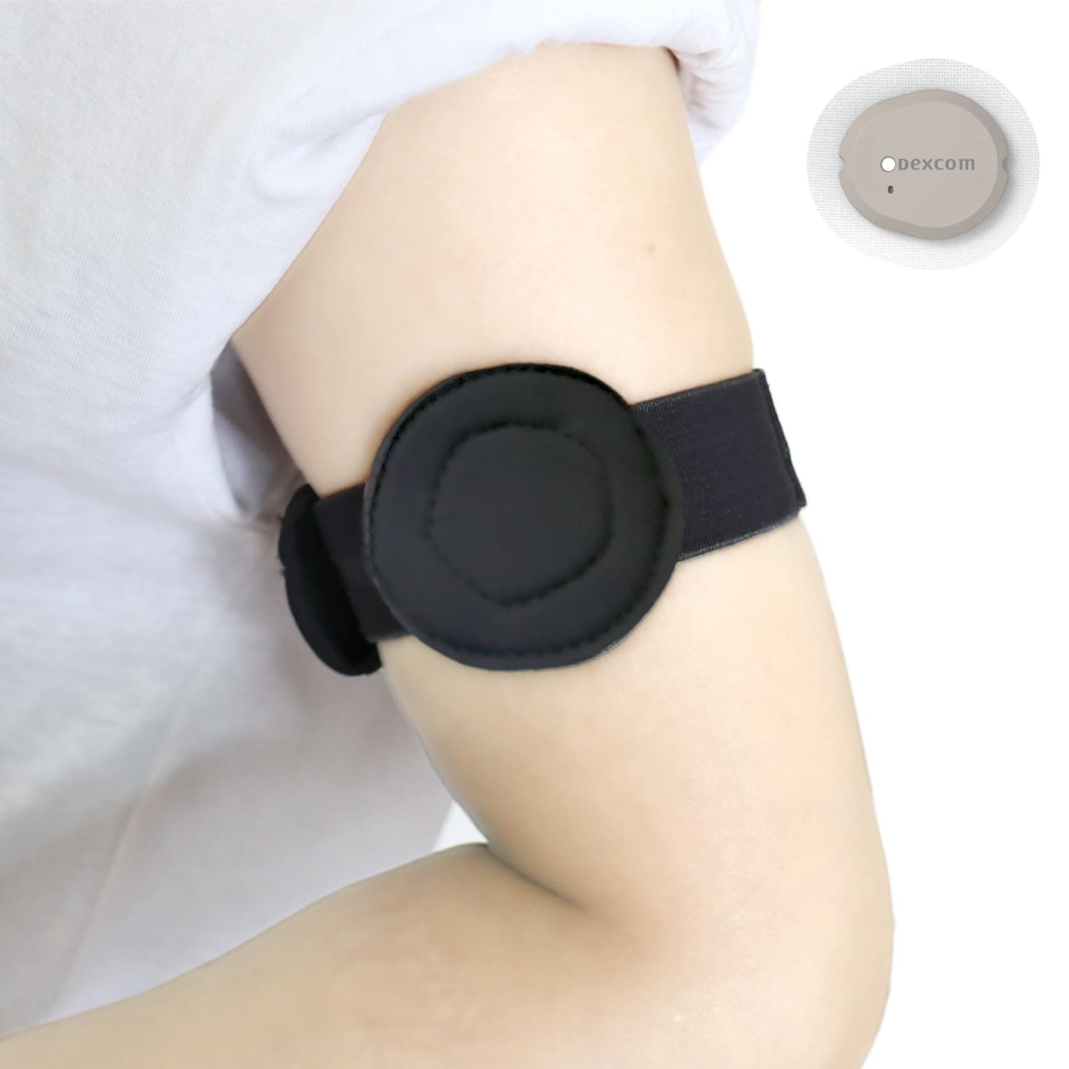 2 Pack Armband for Dexcom G7 Sensor Cover dexcom Sensor Holder Protector Diabetes Arm Band