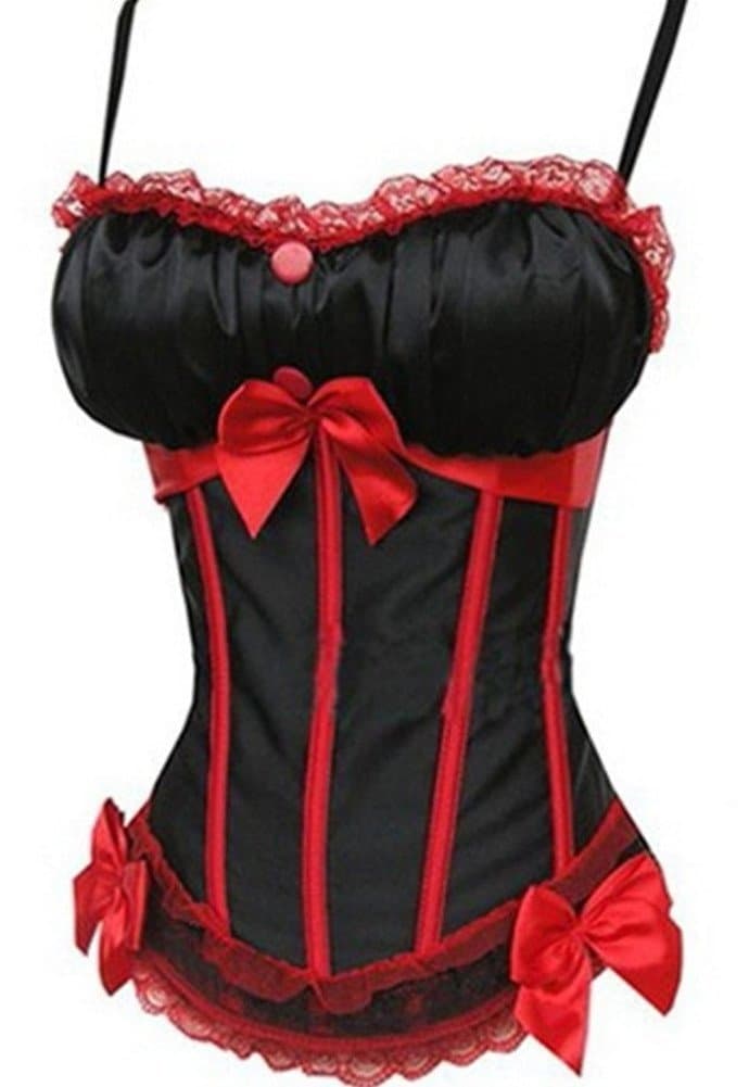 Corset Busiter Top with Strap,padded Cup