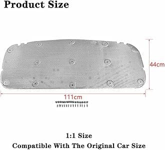 Heat Insulation Cotton Cover for Suzuki Jimny 2019 2020 2021 JB74 JB64 JB43 Engine Hood Soundproof Mat Pad Aluminum Foil Car Accessories Silver