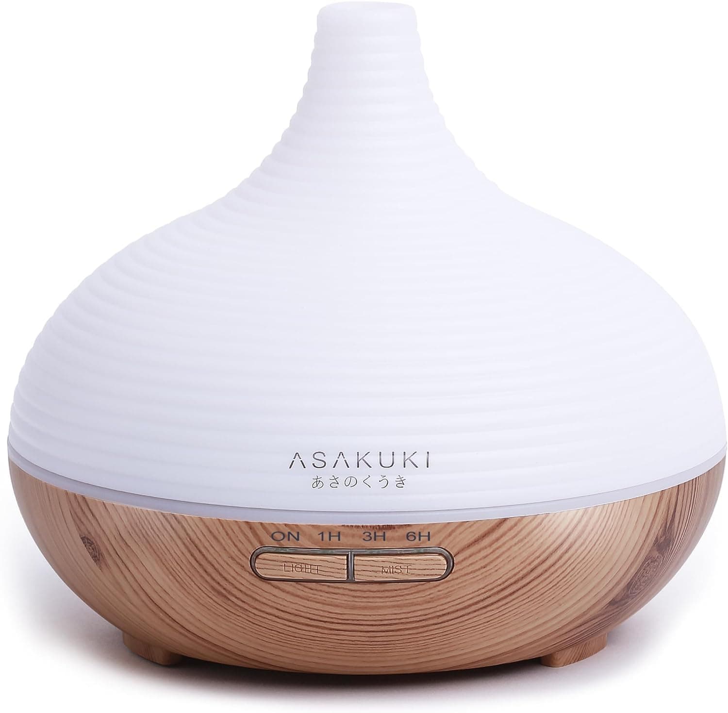 300ml Essential Oil Diffuser, Wood Grain Ultrasonic Aromatherapy Diffuser, Quiet Diffuser with 4 Timers, Auto Shut-Off & Colour-Changing LED for Home, Office, Yoga | Relaxation & Better Sleep