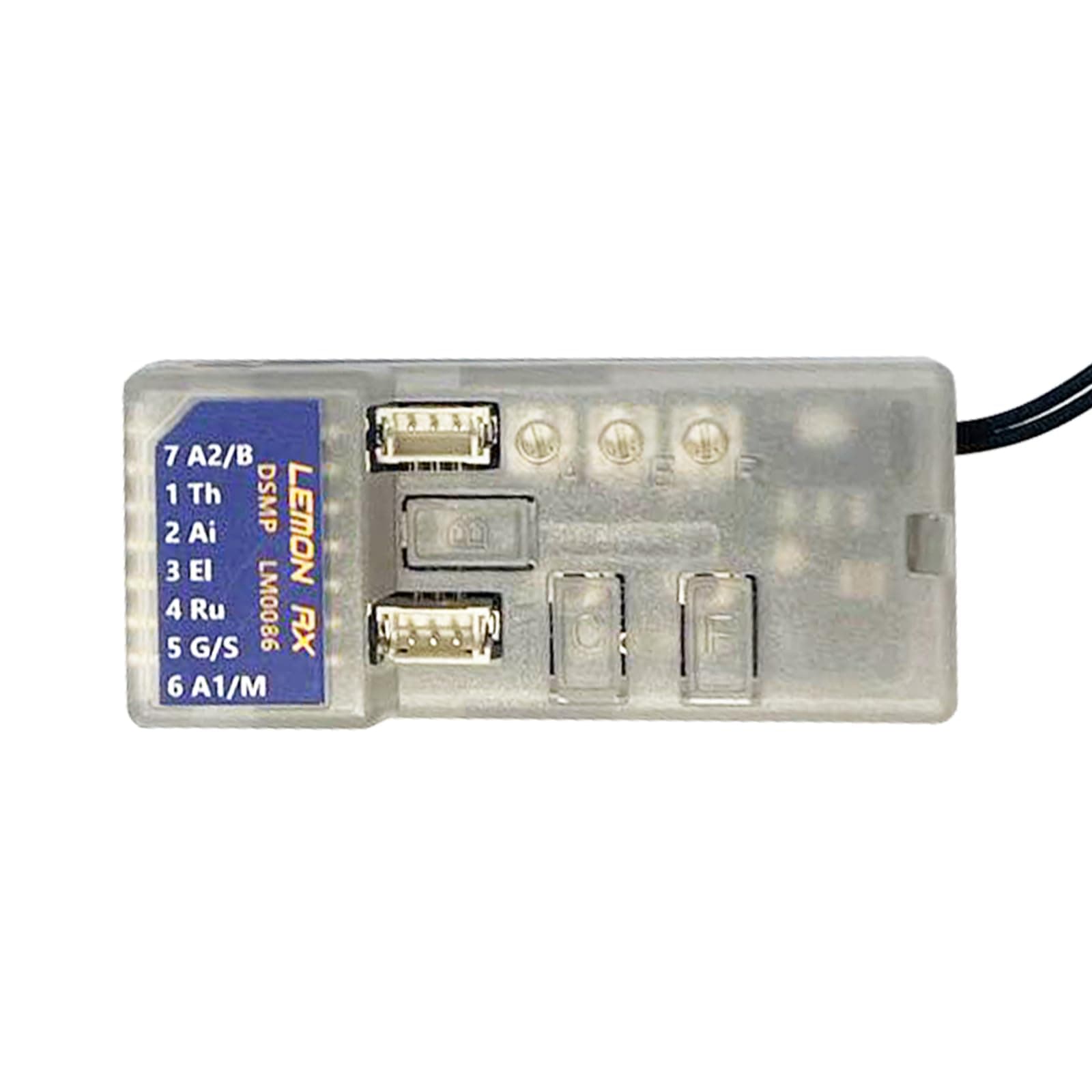 Buddy RC Compatible Spektrum Full-Range DSMP Telemetry Stabilizer， DSMX DSM2 Compatible 7-CH Telemetry Stabilizer Voltage Probe Receiver （1PCS