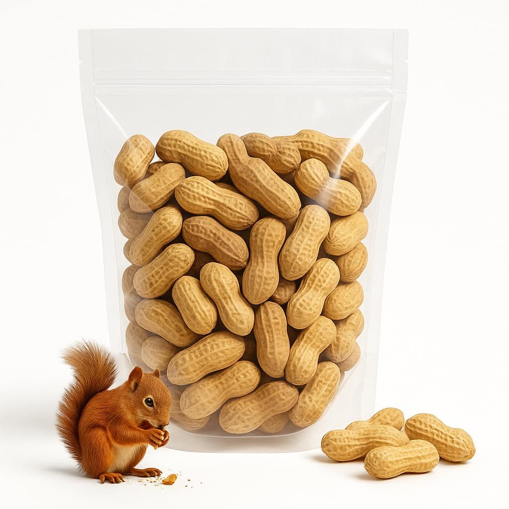 Sky | Premium USA Grown, Raw Peanuts in Shell For Squirrels, 2.5lb | Unsalted Peanuts In The Shell, Boiled Peanuts, Jumbo Raw Peanuts in the Shell, Squirrel Peanuts in Shell Unsalted