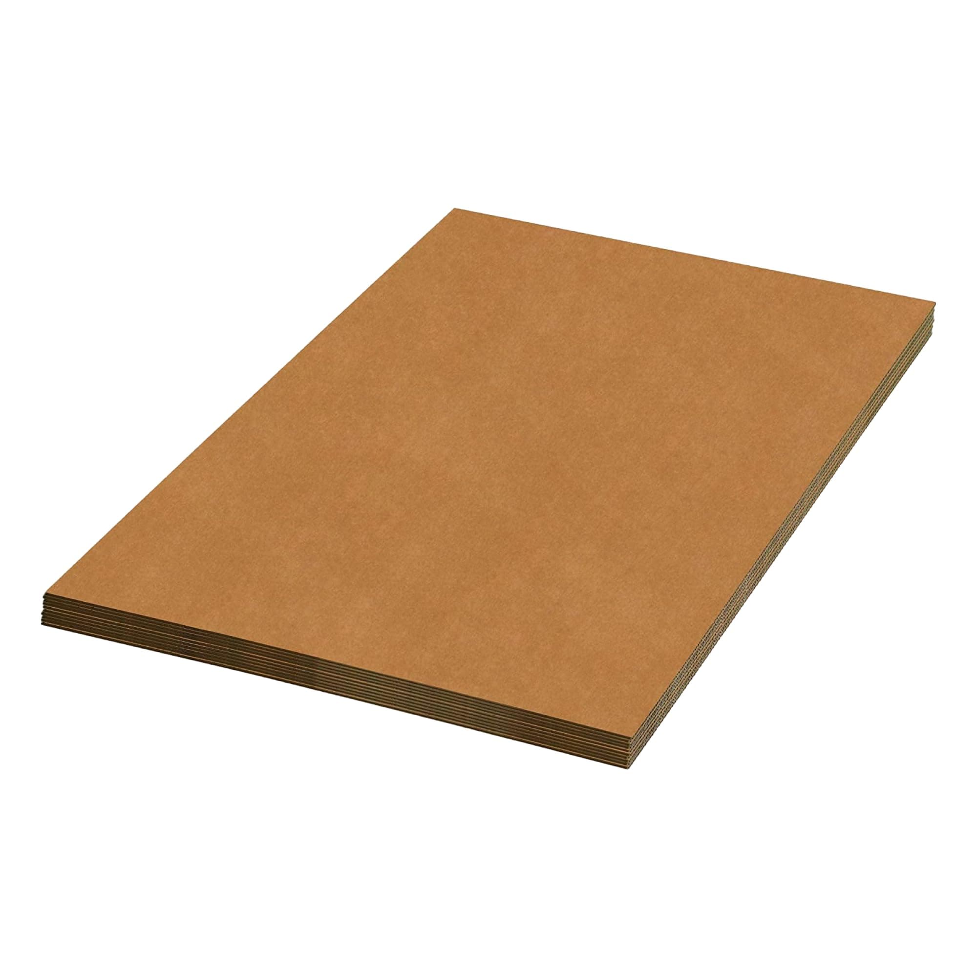 Box USA Double Wall Corrugated Cardboard Sheets, 24" x 48", Kraft (Pack of 5), (BSP2448DW)