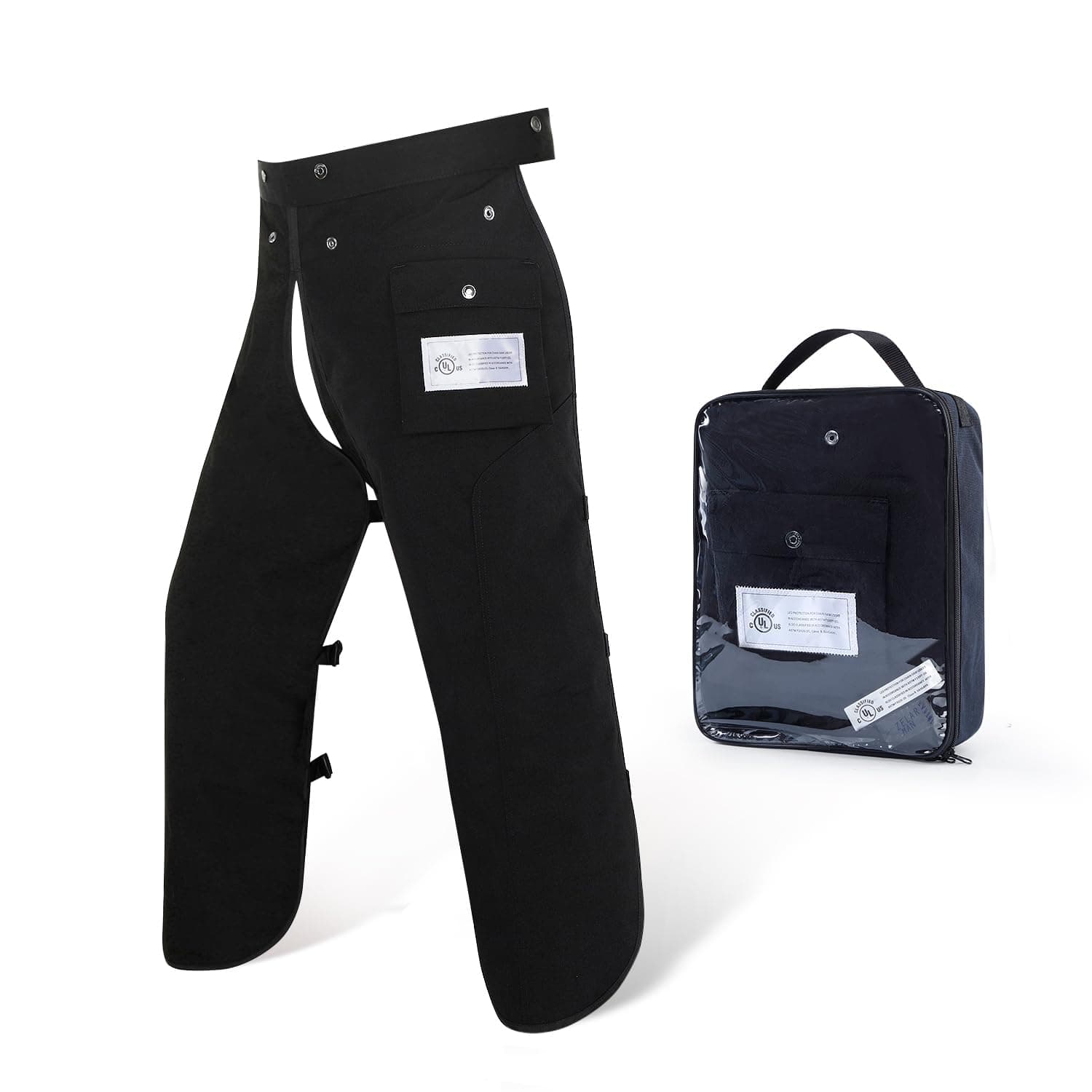 Chainsaw Chaps Apron 8-Layer Wrap for Men/Women Loggers Forest Workers Protective Chain Saw Pants Adjustable