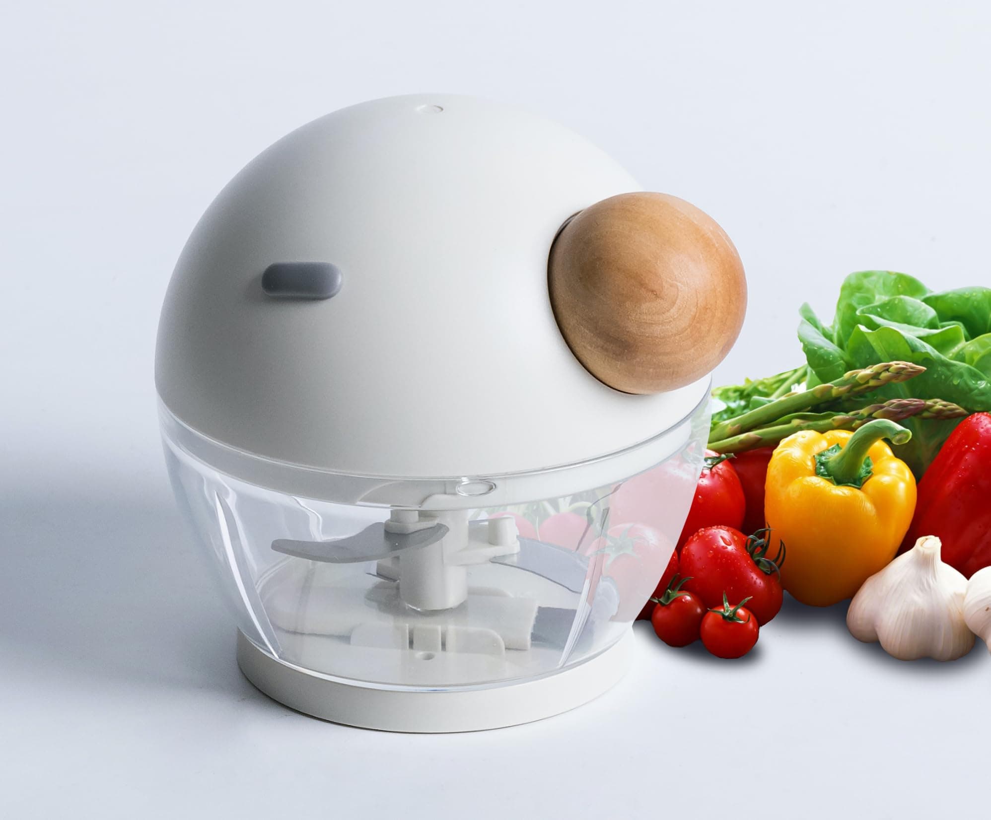 Mini Handy And Compact Ultra Pro Designed Chopper With 3 Blades For Effortlessly Chopping Vegetables, Dry Fruits And Fruits For Your Kitchen (400 Ml),White