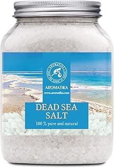 AROMATIKA Dead Sea Bath Salts – 500 g 100% Pure Natural Mineral Bath Soak for Good Sleep, Stress Relief & Beauty Care, Relaxing Spa Bath Salts for Soaking Bath, Body Care, Home Spa Wellness, Gift Idea
