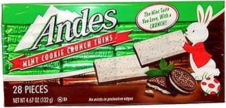 Andes Mint Cookie Crunch Thins Easter Candy, 4.67 Ounce - 12 Count Box