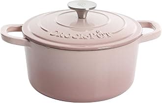 Artisan Round Enameled Cast Iron Dutch Oven, 5-Quart, Blush Pink
