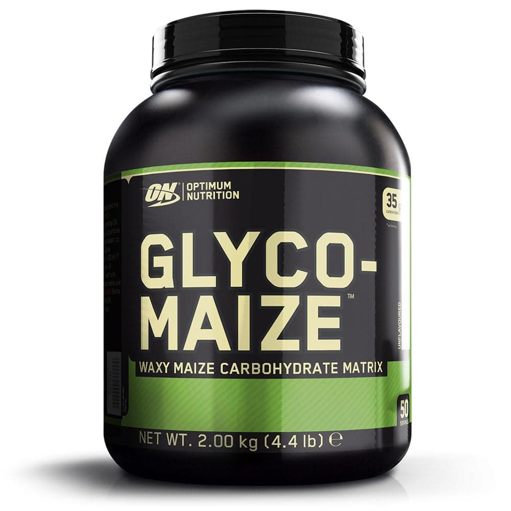 Optimum Nutrition Glycomaize Waxy Maize Carbohydrate Powder, Workout Supplement for and Post Workout Recovery, Unflavoured Powder, 50 Servings, 2 kg
