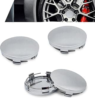 4 PCS Car Wheel Hub Center Cap, 2.36 Inches Outer Diameter 2.2 Inches Inner Diameter Car Wheel Hub Cover, Curved Snap-in Wheel Hub Decorative Cover, Universal for Most Cars (Silver)