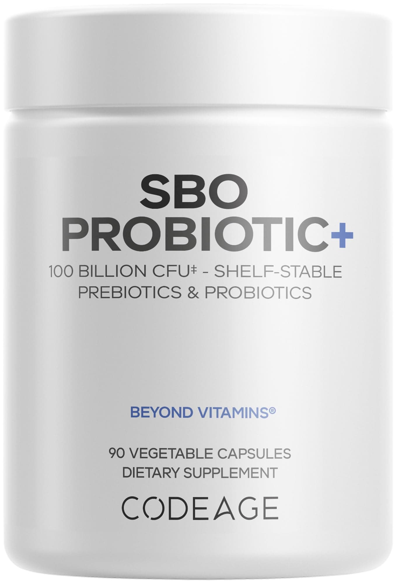 SBO Probiotics, 100 Billion CFUs Per Serving, Multi Strain Soil Based Organisms Blend and Organic Fermented Botanical Blend, Shelf-Stable, 90 Capsules