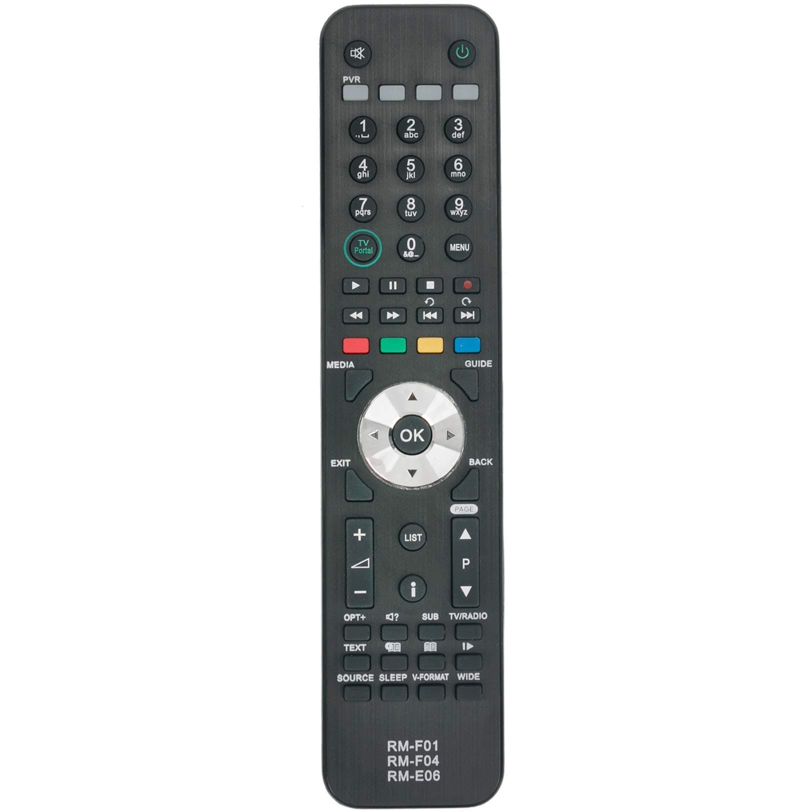 RM-F01 RM-F04 RM-E06 Replacement Remote Control fit for Humax Foxsat-HDR HD-Fox T2 HDR-Fox T2