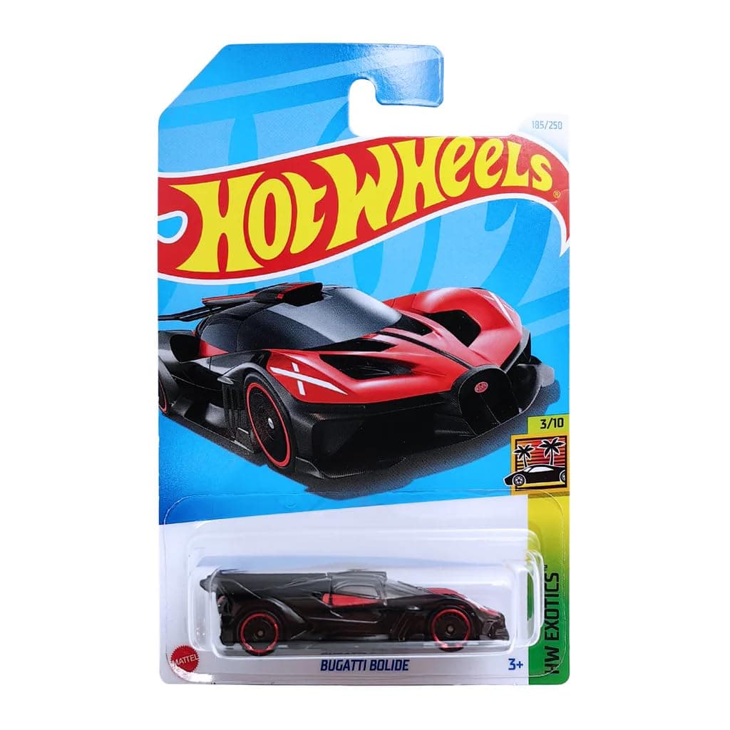 Hot Wheels 1:64 Scale Bugatti Bolide HW Exotics for Ages 3 and Up by Small CLAP (Black)
