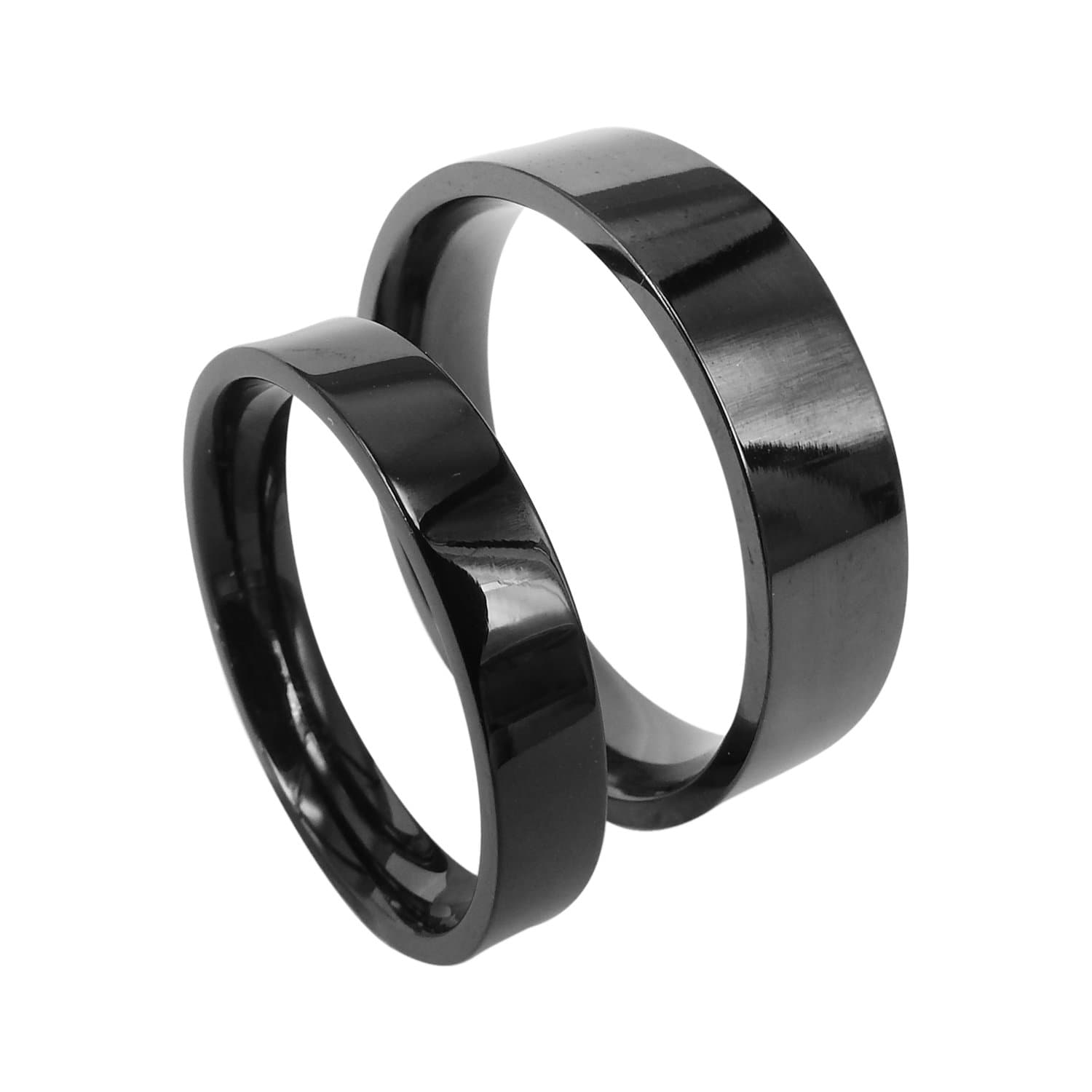 Engagement Couples Wedding Ring Sets Titanium Bands For Him and Her