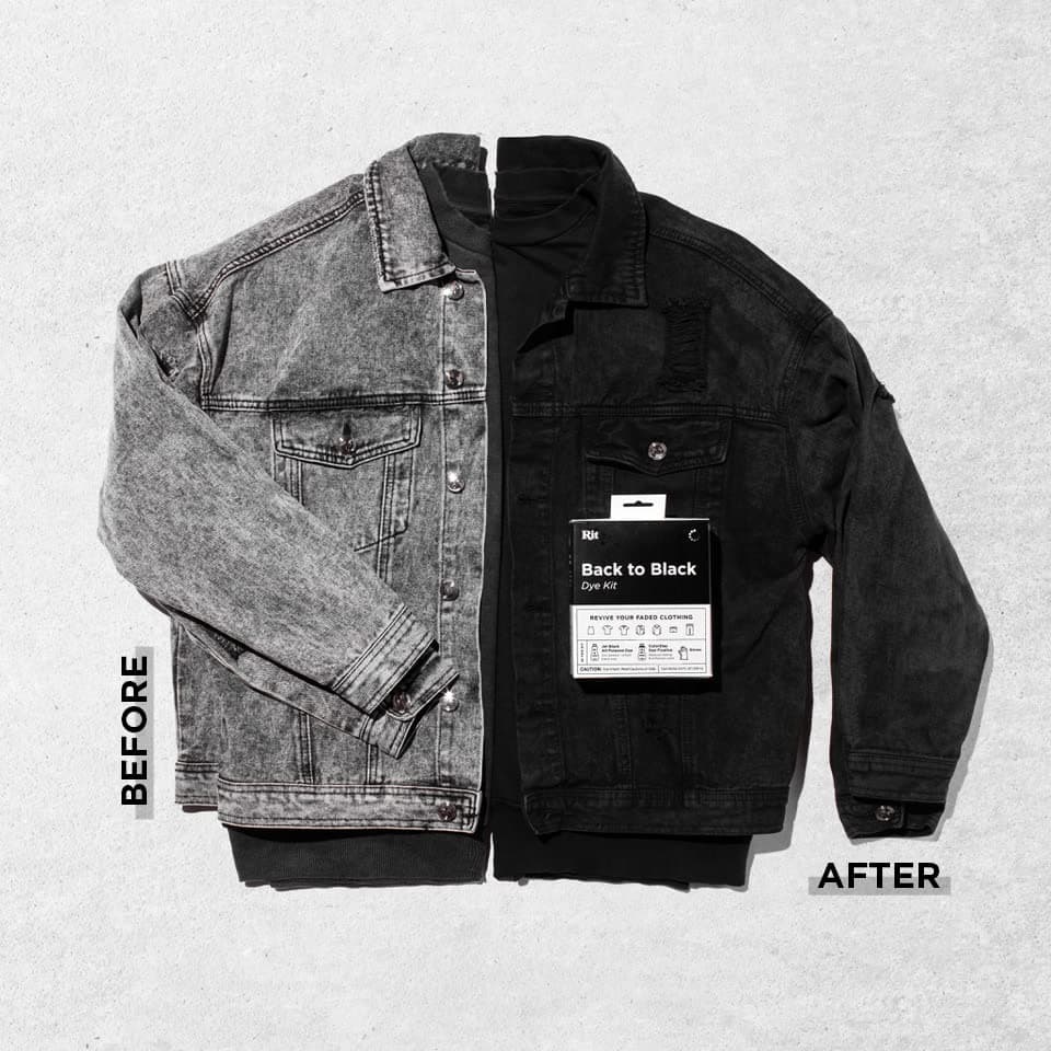 Rit Back to Black Dye Kit 5.88 x 5 x 2.38