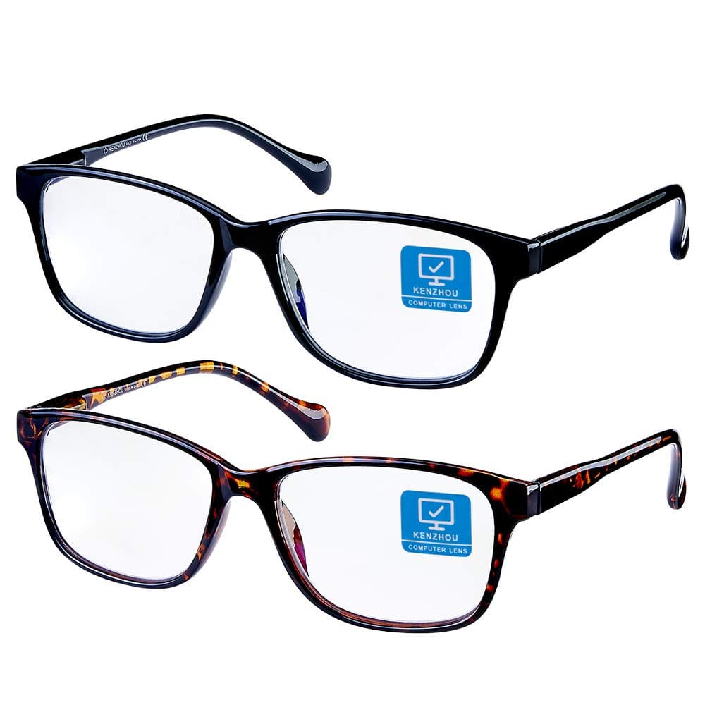 Blue Light Blocking Computer Gl，Square Nerd Eyegl Frame Anti Blue Ray/Gaming/Anti Eye Eyestrain Gl for Women/Men