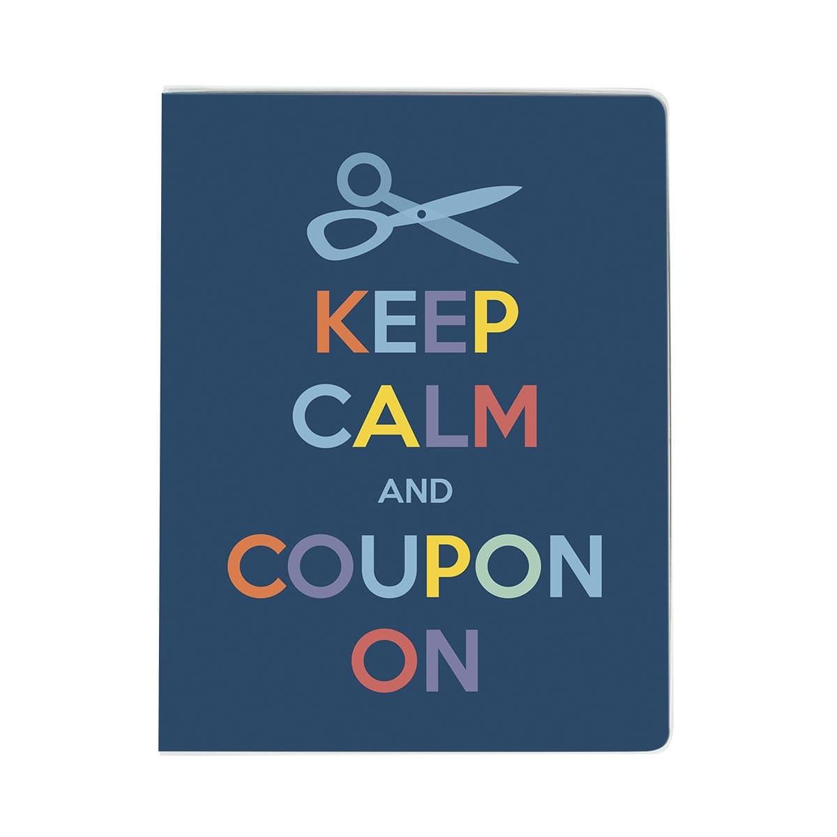Large Coupon Organizer Portfolio - Keep Calm