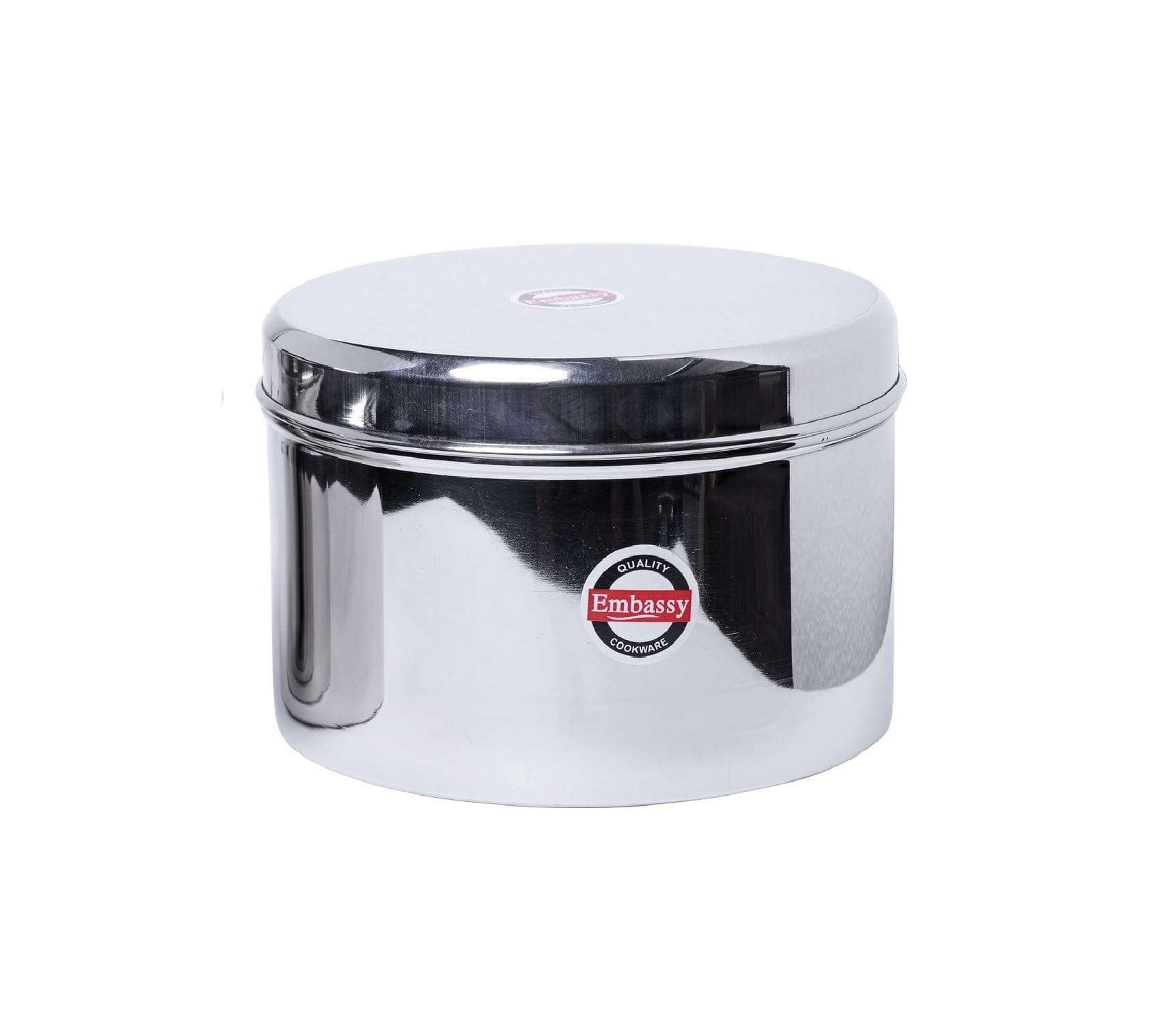 Embassy Betha Dabba/Storage Container, Size 5, Pack of 1, 2.75 Liters, Stainless Steel