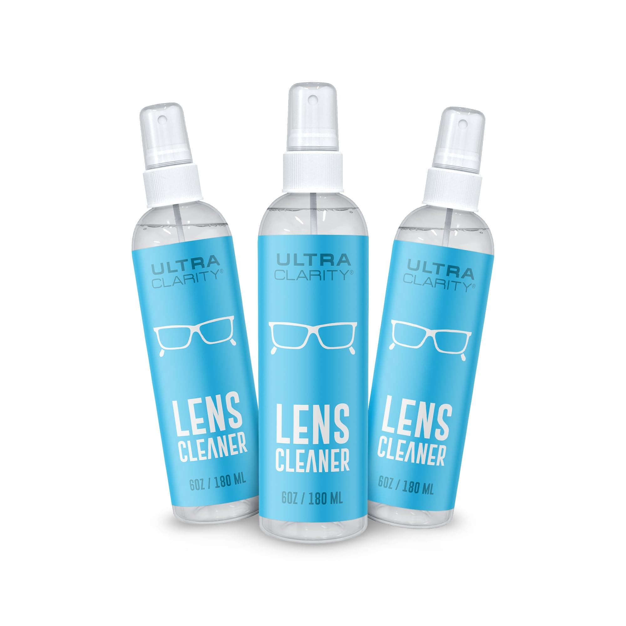 Eyeglass Cleaning 6 oz Spray Bottle, 3 Pack