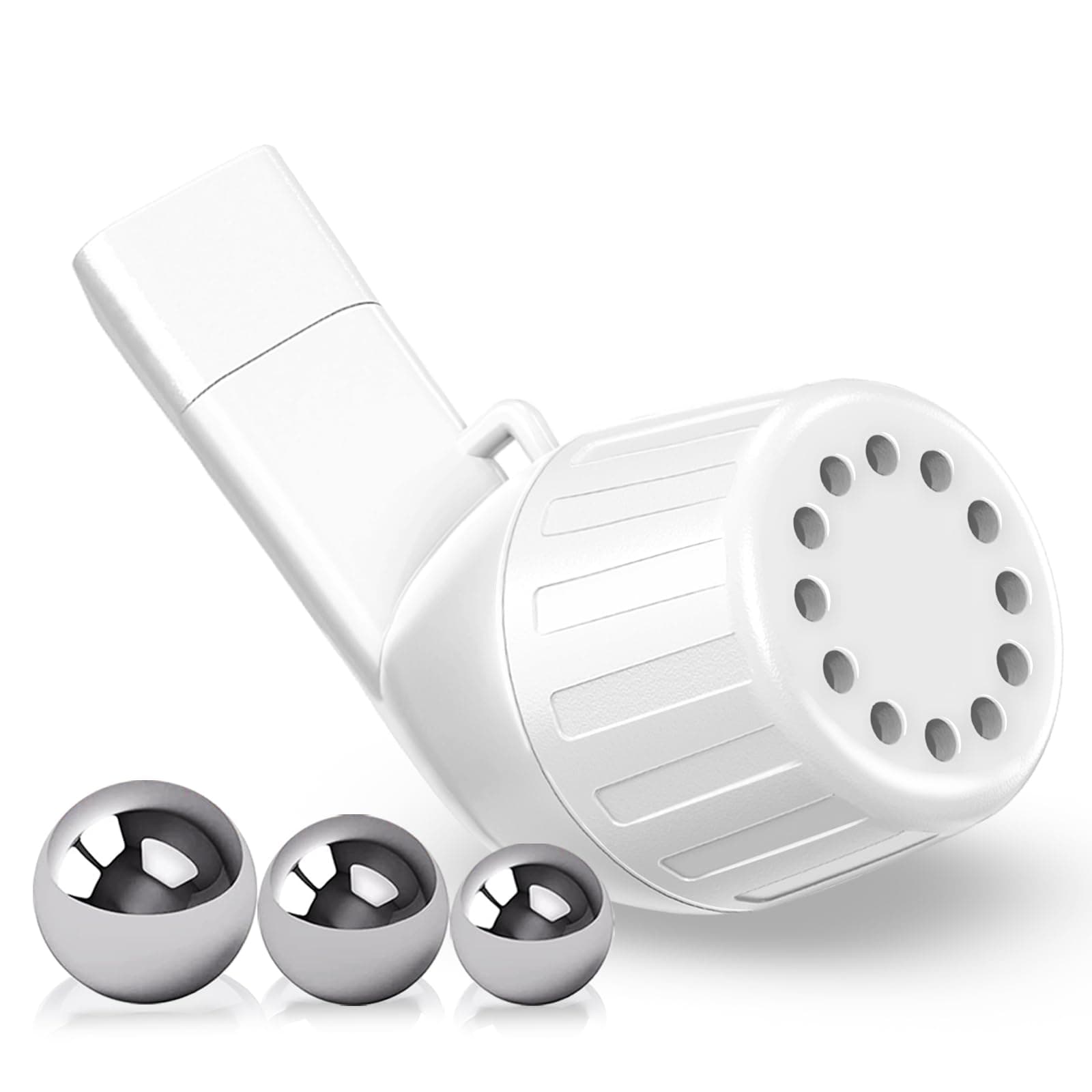 Flutter Valve Breathing Exercise Device for Lungs, Portable Lung Exerciser & Mucus Clearance Device, Adjustable Resistance Respiratory Muscle Trainer for Mucus Removal