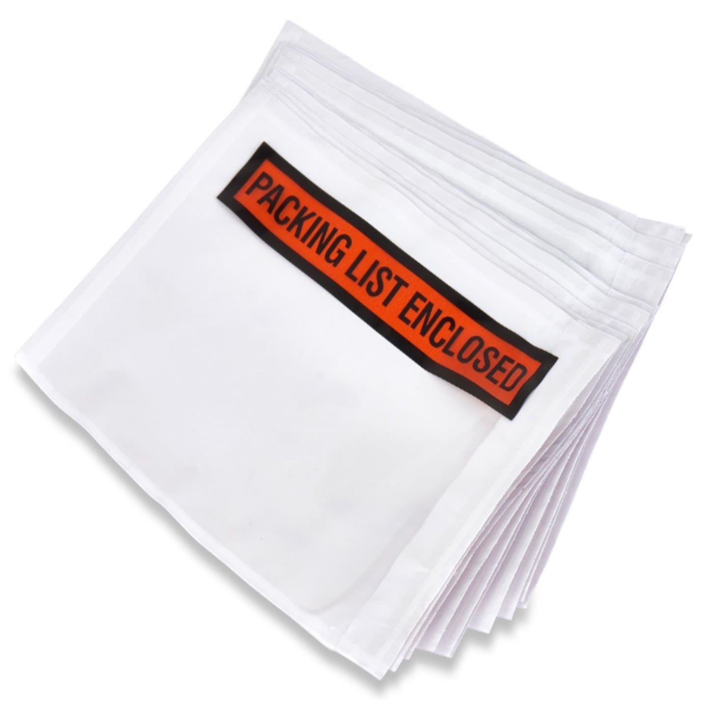 Packing List Envelopes, Adhesive Invoice Enclosed Pouches for Secure Document Attachment, 4.5 x 5.5 in (500 Pack)
