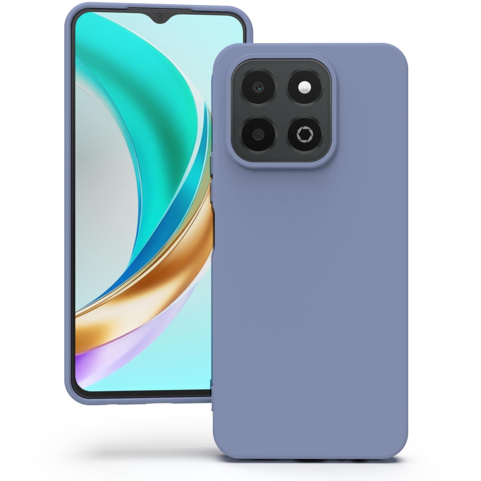 YATWIN Silicone Case for Honor X6b, Soft-Touch, Shockproof, DustProof, Antiskid Phone Cover for Honor X6b - Lavender Grey