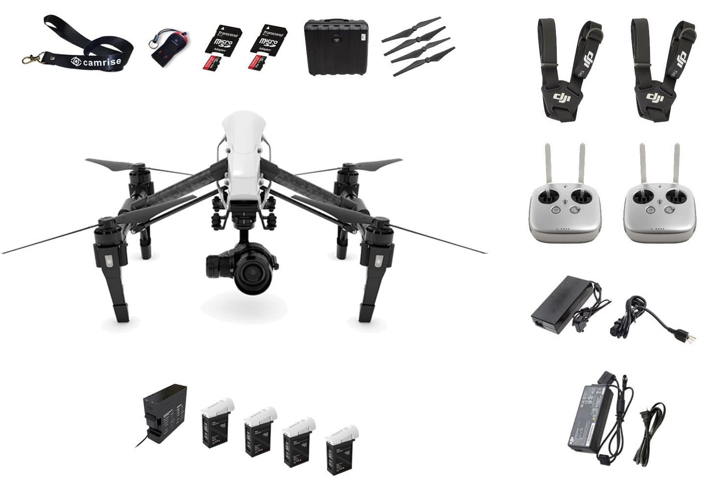 New DJI Inspire 1 Pro Includes Zenmuse X5 Camera-Dual Remote-Everything You Need Bundle